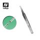 Vallejo Flat Rounded Stainless Steel Tweezers (120 mm) T12007