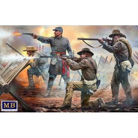 Historical miniatures, “Do or die!” 18th North Carolina Infantry Regiment. 1:35