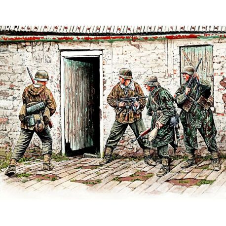 World War II era Series, German Infantry. Western Europe. 1944-1945. 1:35