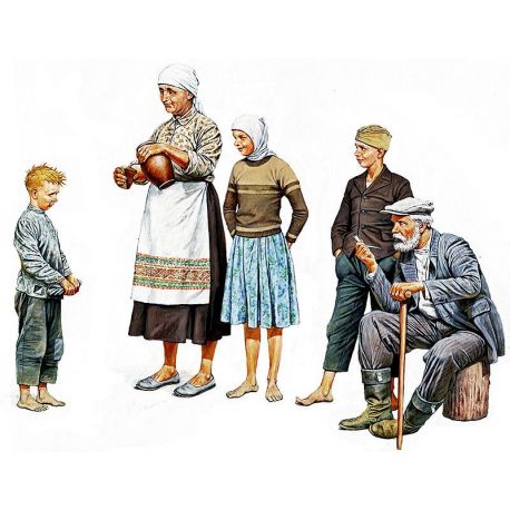 World War II era Series, Citizenry. East European. 1:35