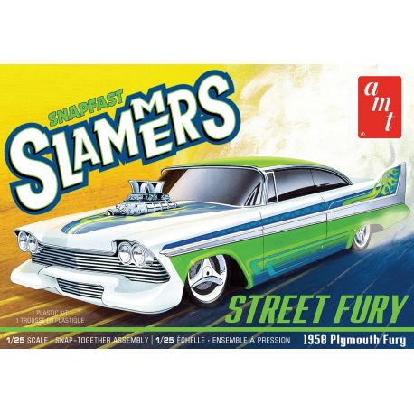 AMT Street Fury 1958 Plymouth - Slammers SNAP - 1:25