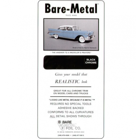 Bare Metal Foil,  Black Chrome Foil