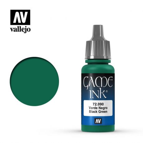 72.090 Black Green Ink 17ml.