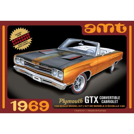 AMT 1969 Plymouth GTX Convertible - 1:25