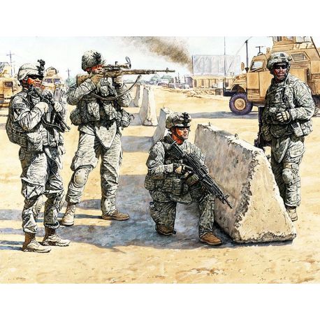 Modern Wars era Series, US Check Point in Iraq. 1:35
