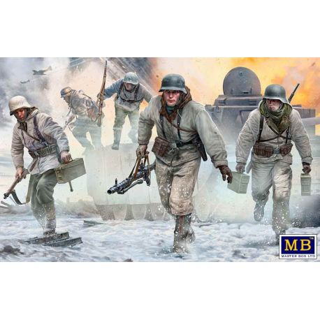 World War II era Series, German Machinegun Team. Autumn-winter 1944. 1:35